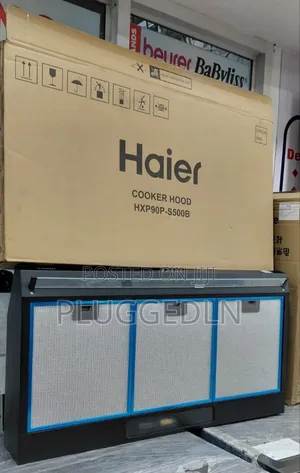 Haier 90cm Professional Kitchen Chimney Hood Hxp90p-S500b–