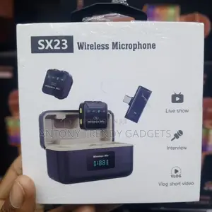 Sx23 Wireless Lavalier Mic Set With Charging Case 40m