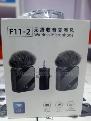 F11-2 Dual Wireless Microphone For iPhone Android Camera
