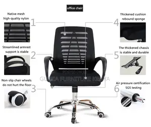 Executive Mid-Back Strong Mesh Study Seat