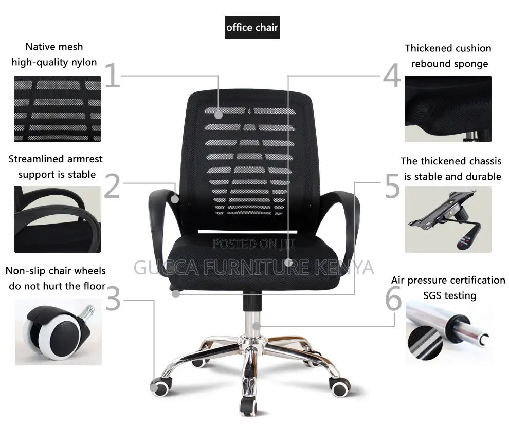 Executive Mid-Back Strong Mesh Study Seat