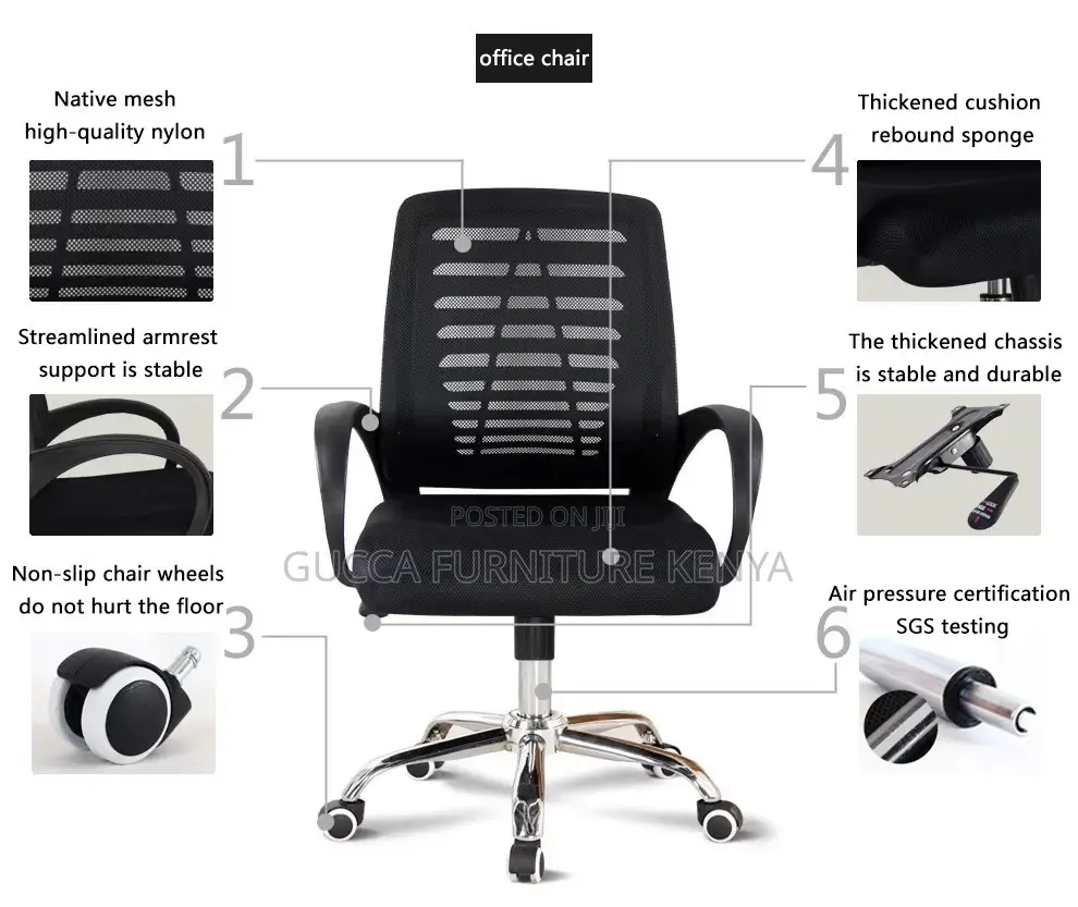 Executive Mid-Back Strong Mesh Study Seat