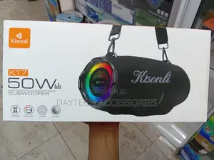 The Kisonli Is a Portable Outdoor Subwoofer Bluetooth Speaker.