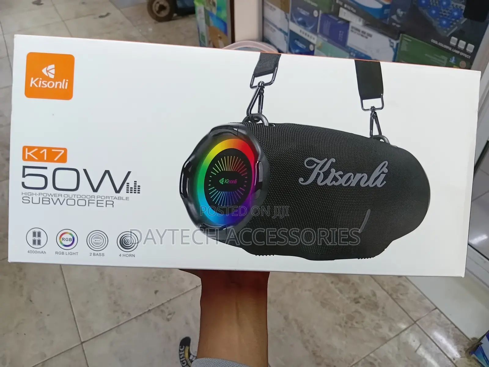 Kisonli Portable Bluetooth Speaker , Black
