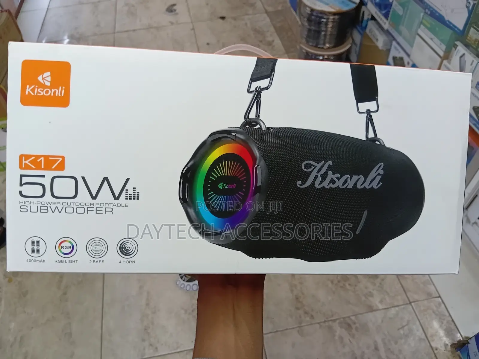 Kisonli Portable Bluetooth Speaker , Black