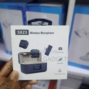 Sx23 Wireless Lapel Mic With Case 9h Battery 40m Range