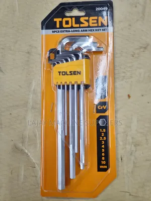 Tolsen Germany 9pcs Long Extra Arm Allen Key