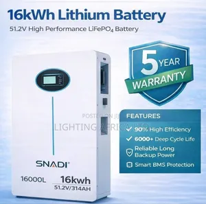 Snadi 16kwh - 48v (314Ah) Lithium Ion Battery 6000 Cycle