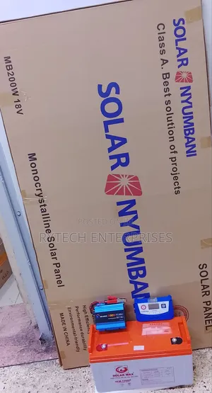 200watts Solar Panel +150amp Solar Battery