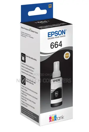Original Epson 664 Black Ecotank Ink Bottle