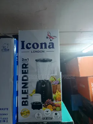 Icona Blender 2 in 1 Electric Blender With Grinder 1.5l, 300 Watts