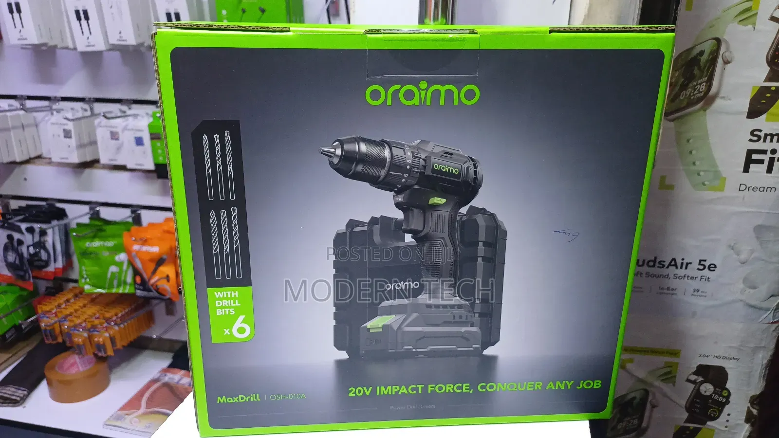 Oraimo Maxdrill 20v Cordless Versatile Power Drill Driver