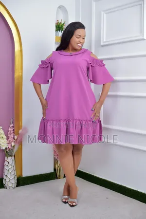 Light Purple Shift Dress/Plus Size Dresses/Wear