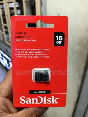 Sandisk Usb Flash Drive of 16 Gb, Cruzer Fit
