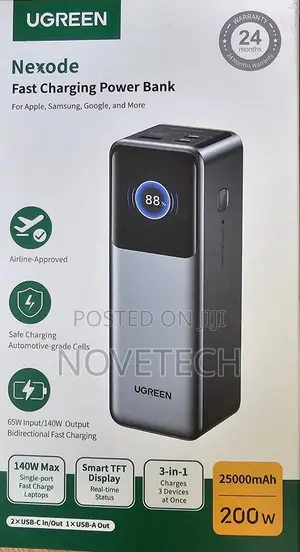 Ugreen 200w Nexode 25000mah Smart Power Bank Pb722 Fast Power Bank