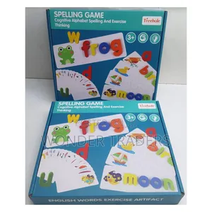Wooden Spelling Game for Kids, Early Education Word Making