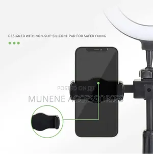 Selfie Desktop Overhead Stand Height/Angle Adjustable 8" Led Ringlight