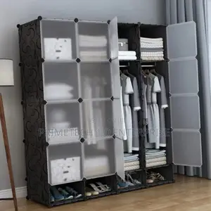 4 Column Plastic Wardrobe