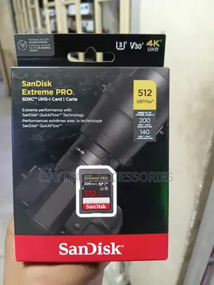 Sandisk Extreme Pro 512gb SDXC Uhs-I Memory Card.