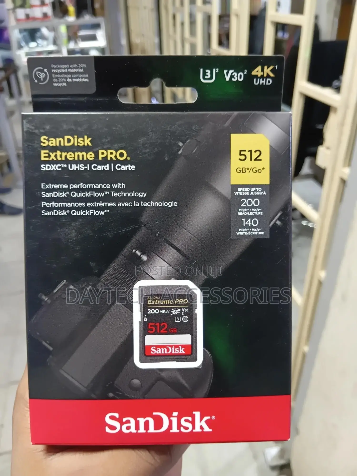 Sandisk Extremepro 512gb Class 10 - SDXC Uhs-I Memory Card - SDSDXXD