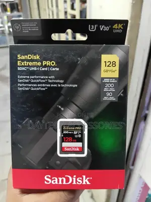 Sandisk 128gb Extreme Pro Uhs-I SDXC Memory Card (200 Mb/S)