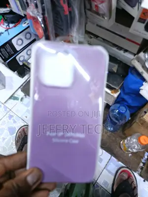 Vooii iPhone 14 Pro Max Liquid Silicone Case With Cloth Lining -Purple