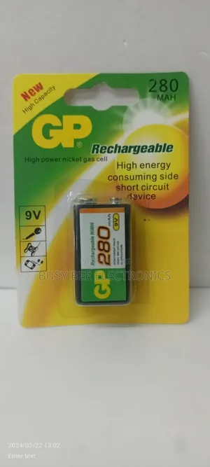 Gp Rechargeable 9v Battery -280mah