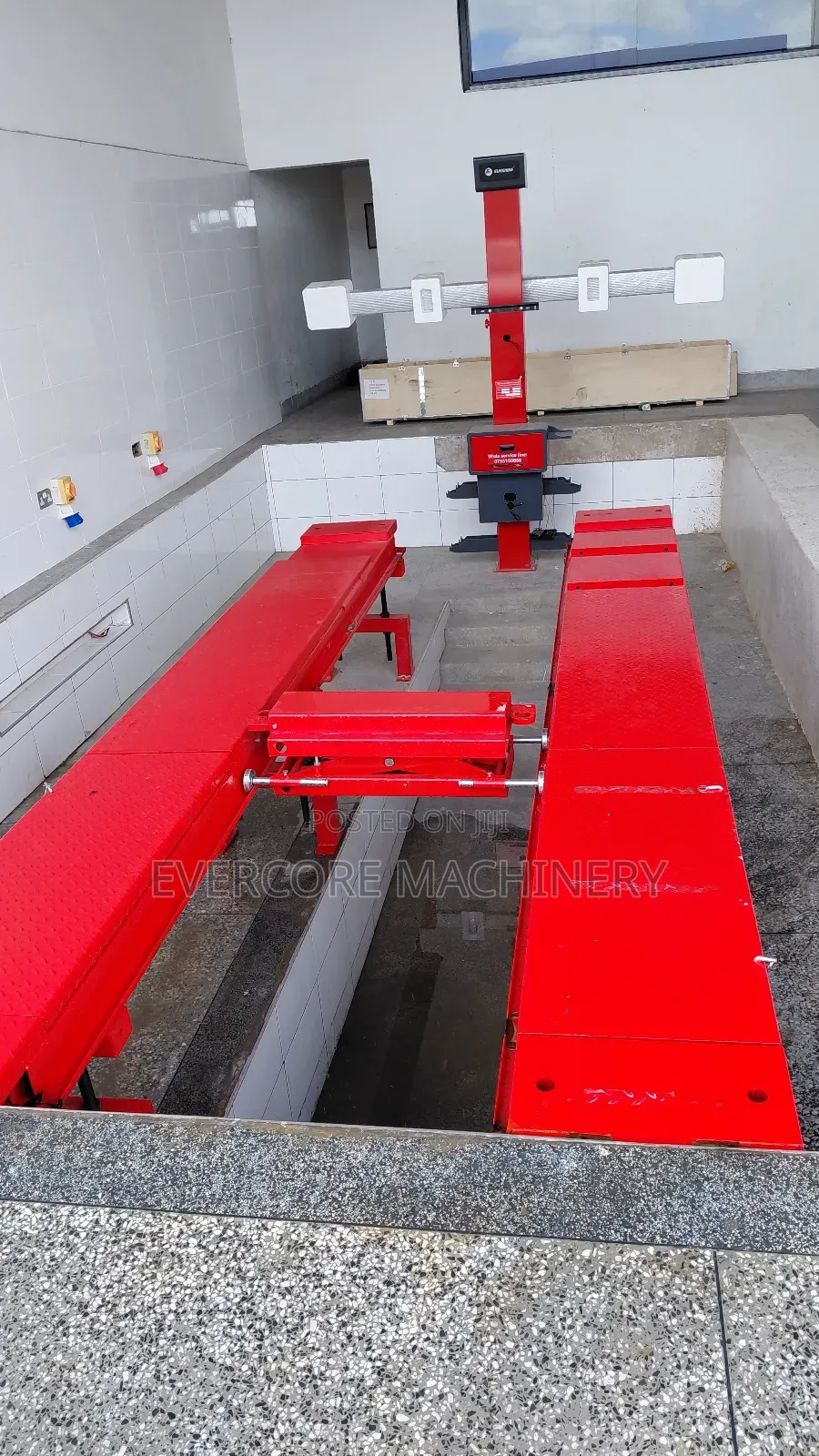 3d System Wheel Alignment Machine With Pit Rack With Legs.