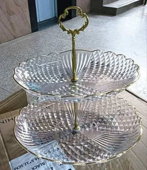 2 Tier Cake / Fruit / Snack Tray.