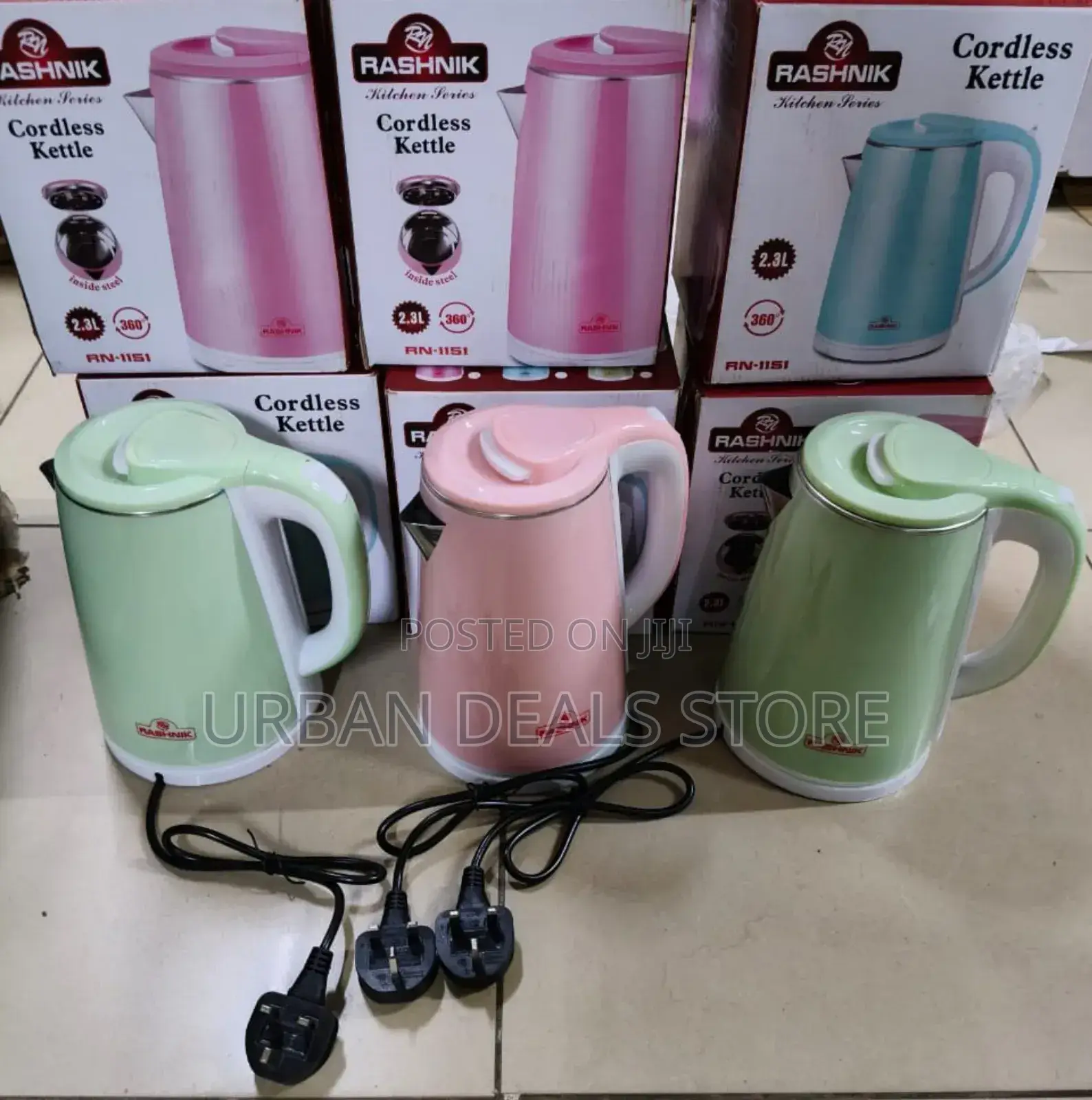 Rashnik 2.3ltrs Plastic Electric Kettle