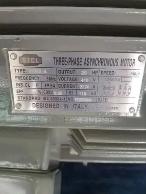Three Stcl Motor Low Speed 20hp
