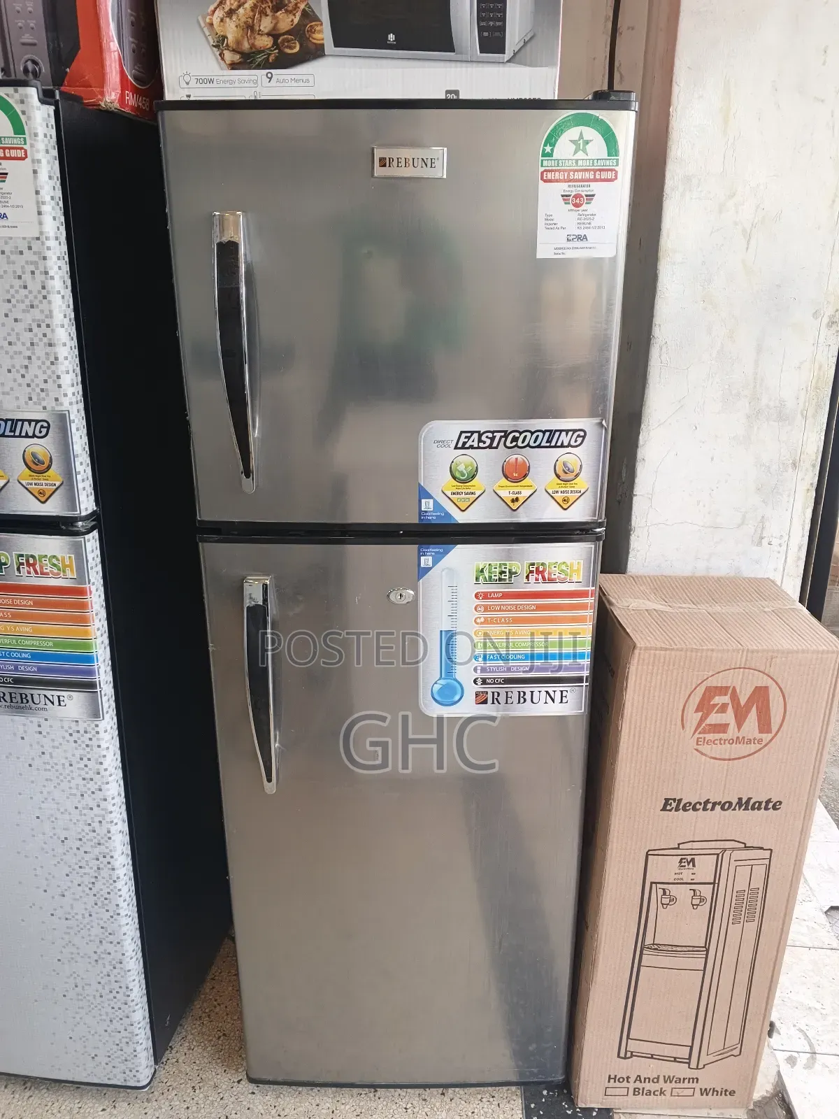 Gray Double Door Fridge