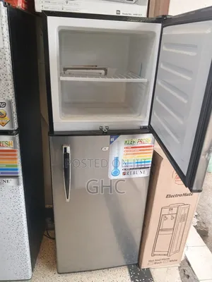 Gray Double Door Fridge