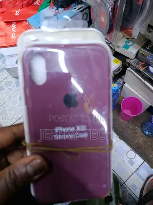 Kosro Liquid Silicone iPhone Xr Case With Cloth Lining- Burgandy