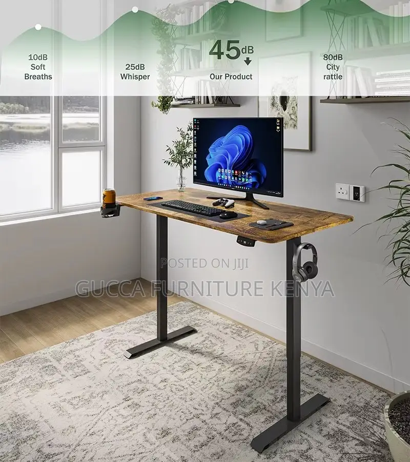 Imported Height Adjustable Computer Table-120cm
