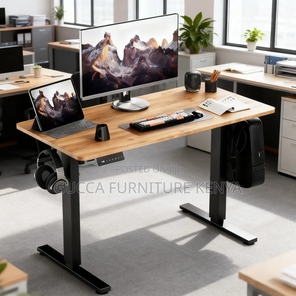 Imported Height Adjustable Computer Table-120cm