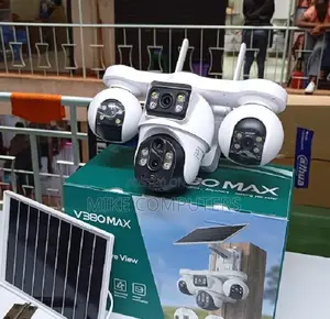 Four Lens 4g Sim Solar Camera Network Outdoor Security Camera