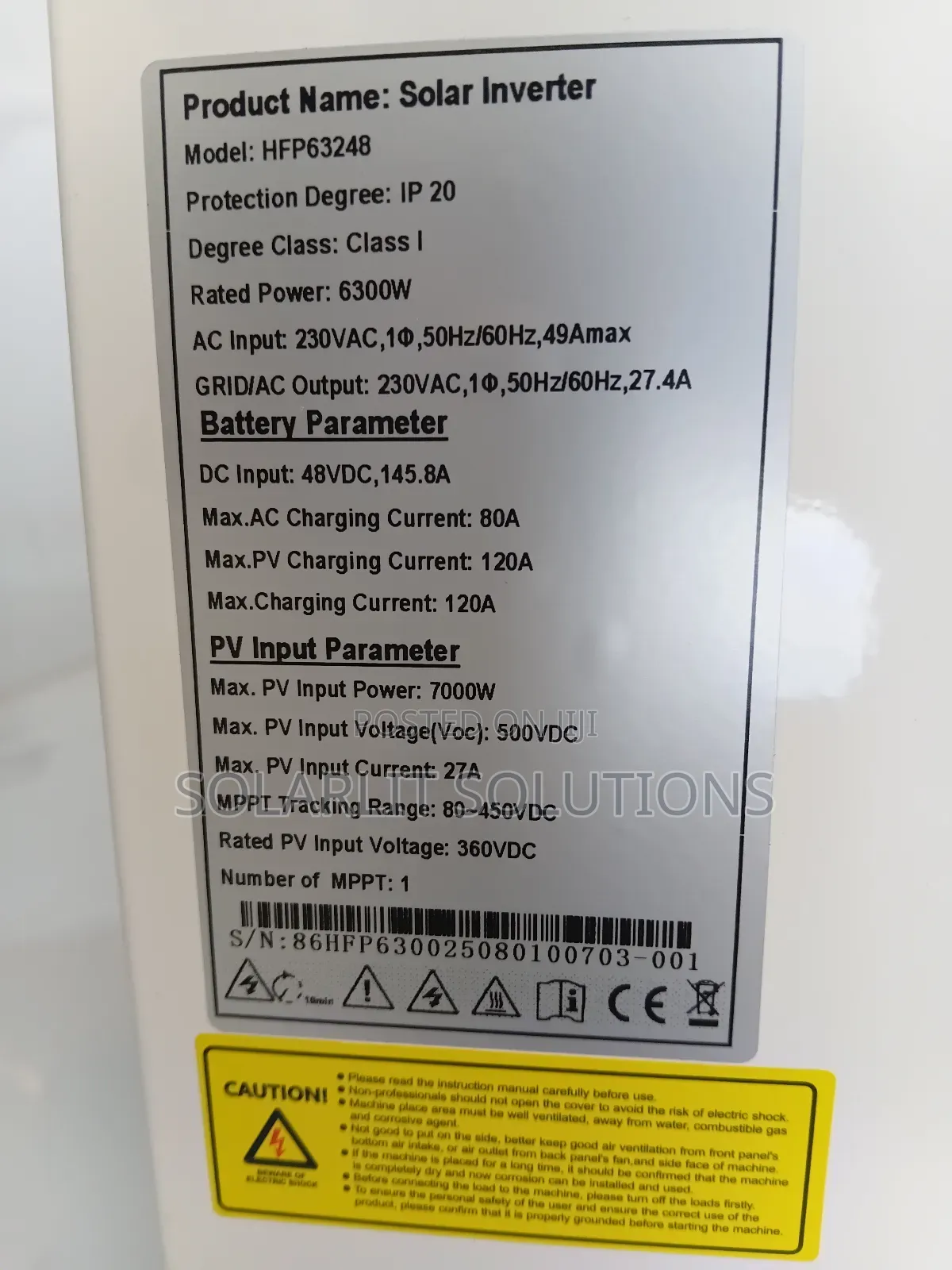 5kw Solar Lithium Battery