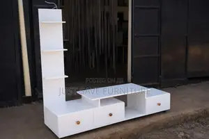 Tv Stand With Side Display Shelf – Multi-Functional Entertainment Unit
