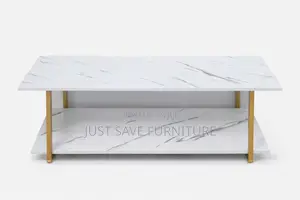 Marble Coffee Table With Gold Legs – Elegant Durable