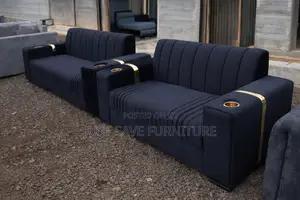 3+2-Seater Sofa Set With Cup Holders – Elegant Comfortable