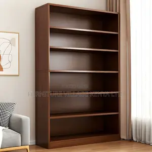 Bookcase; Wooden 5-Tier Office Bookcase