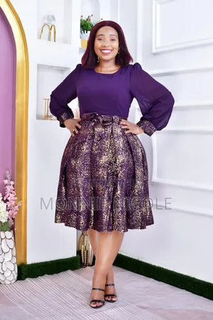 Deep Purple Round Dress/Skater Dress