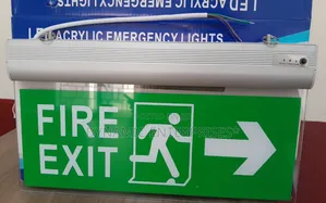 Fire Exist Signs With Lights