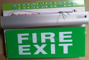 Fire Exist Signs With Lights
