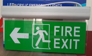 Fire Exist Signs With Lights