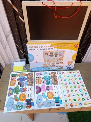 Little Bear Changing Clothes Magnetic Drawing Board