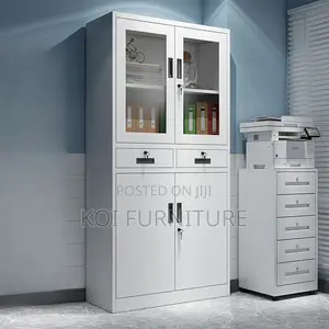 Office Cabinet; Two_ Doors Filing Cabinet With Lockable Drawers