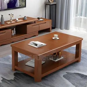 Coffee Table; Mahogany Crafted Executive Home Office Coffee Table