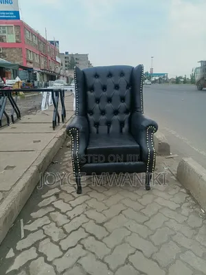 King Chair, Queen Chair, or Pedicure Seat Black Leather